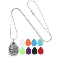 Perfume Pendant Necklace Fragrance Diffuser Oil Essential Jewelry