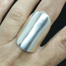Impresionante anillo de plata de ley 925 banda y anillo llamativo anillo hecho a mano todos los tamaños