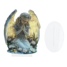 Elegante decoración cruzada alas de ángel para hogar para escritorio y sala de estar