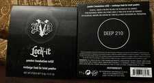 Lote de 2 recargas de base en polvo KVD Beauty Deep 210 Lock-It - 9,0 g/0,31 oz FS