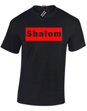 CAMISETA SHALOM FASHION ROJA PARA HOMBRE CAMISETA VIERNES NOCHE DIVERTIDA CENA JIM JACKIE BROMA