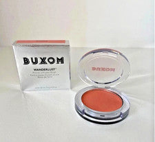 Rubor con infusión de imprimación Buxom Wanderlust color Mykonos