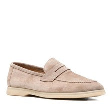 Mocasines formales de gamuza beige para hombre Alberto Gozzi moda AG6041-26101BEI