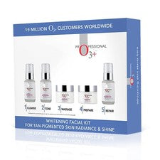 Kit facial blanqueador O3+ para piel bronceada-pigmentada resplandor y brillo todo tipo de piel