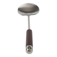 Espátula multiusos acero inoxidable cuchara de cocina con mango de madera