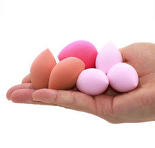 Paquete de 6 esponjas de maquillaje de belleza - licuadora profesional para base y aplicación impecable