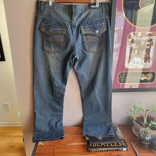 Pantalones de mezclilla para hombre RESET moda azul/lavado claro 40x32 bolsillos rectos clásicos