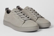 PAUL SMITH PS LEE ZAPATILLAS DE CUERO NOBUCK GRIS UK 10 PRECIO DE VENTA SUGERIDO POR EL FABRICANTE 195 £ NUEVAS EN CAJA