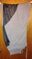 LUJO: By Denim House Para hombres Gris con Negro Jogger Tapper Estilo Pantalones Talla 3XL