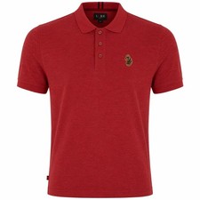 Camisa polo para hombre LUKE 1977 Williams roja ladrillo MARLE elegante estilo informal nueva con etiquetas