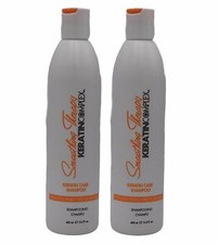 Paquete de 2 champúes para el cuidado de la queratina terapia suavizante complejo de queratina 13,5 oz