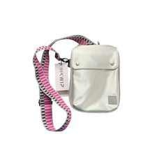 Bolso Bandolera IHKWIP XL Everyday Essentials Plateado RFID NUEVO CON ETIQUETAS 2 Correas Unisex