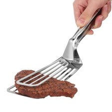 1Stück Edelstahl Steak Zange Küchenzubehör für Grillen und Braten