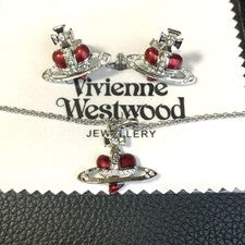 【En caja/bolsa】 Conjunto de pendientes de collar de corazón de diamante de...
