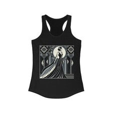 Mujeres Corredor Ajustado Camiseta sin Mangas Art Deco Vestido de Noche Vestido atemporal Elegante Moda