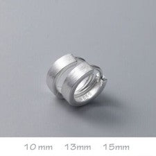 Pendientes criollos de plata de ley 925 para mujer y hombre 10-13-15 mm