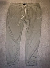 NUEVO SIN ETIQUETAS - Moda Nova Hombres Tyson Todos los Días Vellón Sudadera Pantalones - Salvia Talla 3XL