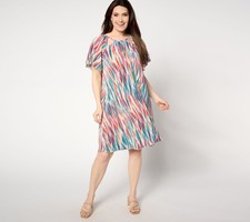 Vestido para mujer Control talla L manga acampanada recorte multicolor A648365