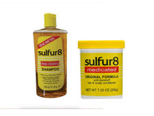 Champú anticaspa para el cuidado del cabello y el cuero cabelludo Sulfur8 11,5 oz + acondicionador 7,5 oz dúo