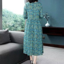 Vestido estilo sexy vestido floreado artículo nuevo elasticidad moderada