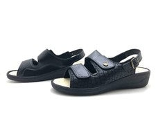 Sandalias de mujer Algemare T. 43 sandalias de tiras zapato cómodo negro