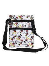 Bolso Bandolera de Viaje Mickey & Minnie Mouse Pasaporte Disney Para Mujer Blanco