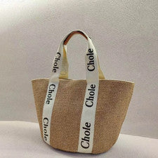 Bolso de Playa de Moda Tejido de Paja para Mujer Bolso de Cesta de Verano Nuevo Estilo Accesorio