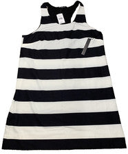NUEVO CON ETIQUETASFelicity & Coco Vestido Para Mujer Grande Azul Marino Blanco Rayas Sin Mangas Elástico
