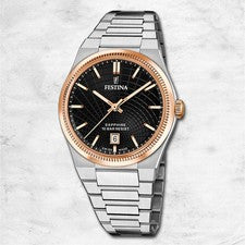 Reloj De Hombre Festina Swiss Made De Acero Inoxidable Plata UF20065/4