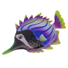 Colgante de pared de hierro para decoración de peces para el hogar artesanía simulado interior