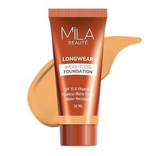 Base sin peso Mila Beauté Longwear | Acabado mate con FPS 15 y vitamina