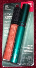 REVLON GROW LUSCIOUS 001 RÍMEL NEGRO CON BRILLO DE LABIOS COLORBURST SUNSET MELOCOTÓN DIFÍCIL DE ENCONTRAR