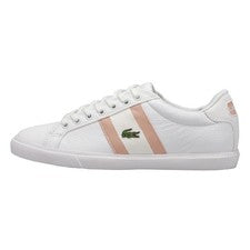 Zapatos Lacoste Mujer Grad Vulc 120 1 P Cfa | Blanco/Rosa Claro | Auténticos Nuevos