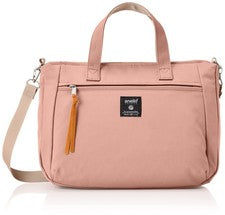 Bolso de Mano Anello Grande 2WAY Hombro A4 SELLO GHM0233 Dama Rosa Beige