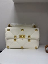 Nuevo con etiquetas Original Valentino Marfil y Dorado Bolso de Hombro Bolso para Mujer