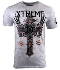 Camiseta para hombre XTREME COUTURE by AFFLICTION FE Y CONFIANZA motociclista S-4XL