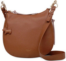Bandolera RADLEY LONDON Para Mujer Pudding Lane Grande Cremallera Superior Cuero $245 Marrón