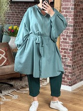 TÚNICA / VESTIDO ITALIA ELSA TURQUESA Talla Grande Única #2024356
