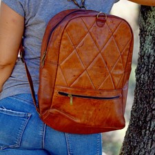 Mochila unisex de cuero piel auténtica resistente de moda diseño maleta calidad