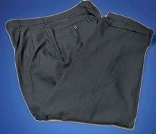 Pantalón de vestir Perry Ellis Portfolio gris oscuro frente plano tiro alto 36W 30L