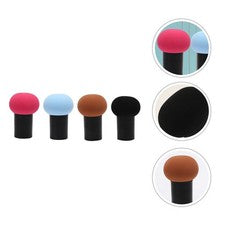 Cosmético de belleza soplo en polvo de maquillaje creativo en forma de hongo 4 un.