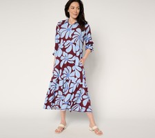 Vestido pequeño Studio Park para mujer PXL estampado en capas midi multicolor A681136