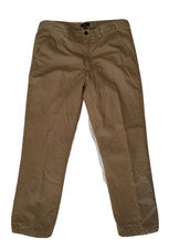 Pantalón Lands End de franela de sarga de ajuste tradicional para hombre en color tostado talla 32