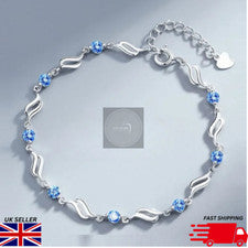 Pulsera retro coreana chapada en plata de ley 925 para mujer niña joyería regalo