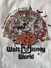 Disney - Bolso de Mano Estilo Retro Mickey Mouse, Minnie Halloween Temático Lona