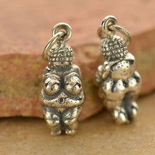 Collar de plata de ley 925 Venus de Willendorf encanto de fertilidad femenino 1478
