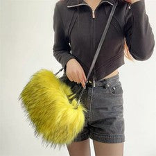 Bolso De Mujer A Hombro De Piel Suave De Moda Amarillo Teddy CF67838