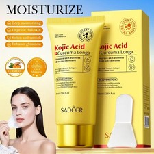 Mascarillas exfoliantes faciales de cúrcuma con ácido kójico cuidado de la piel coreano blanqueador hidratante