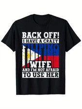 Divertida Camiseta Filipino Marido Filipinas Bandera Raíces Herencia - Estilo Vintage,