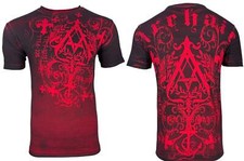 Camiseta para hombre Archaic by Affliction Catface Cross Biker Y2K S-5XL